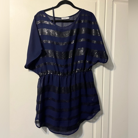 Blue Transparent Top with Slip - Picture 3 of 5